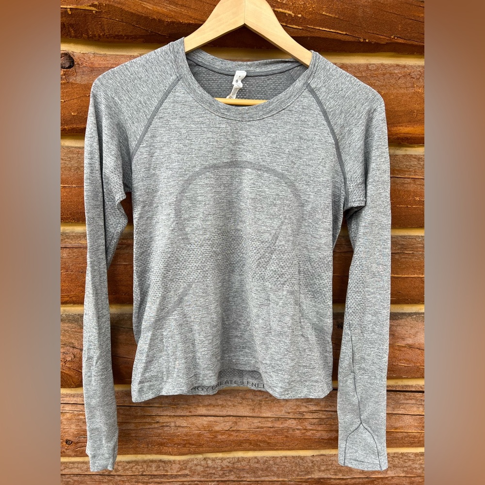 Lululemon Grey Long Sleeve 8